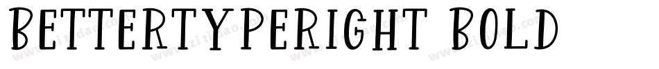 BetterTypeRight Bold字体转换
